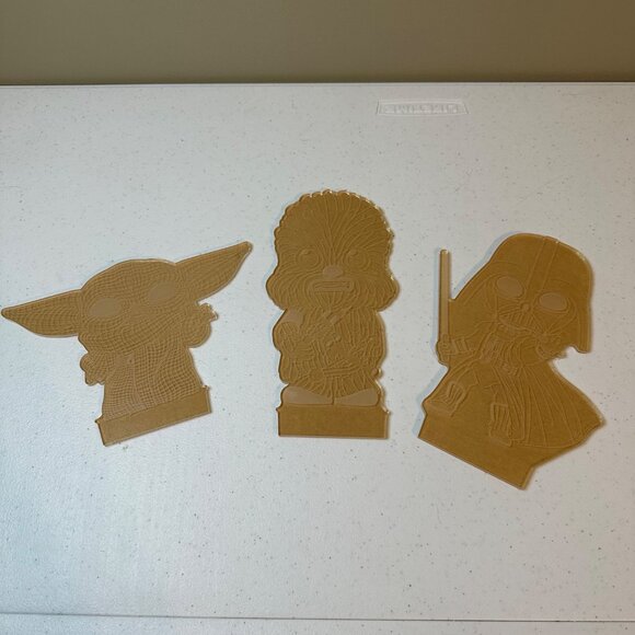 3D Illusion Star Wars Night Light With Remote Control Yoda Darth Vader Chewbacca - Picture 9 of 13